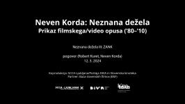  SCCA-Ljubljana, Neven Korda - Neznana dežela III: ZANK (pogovor)